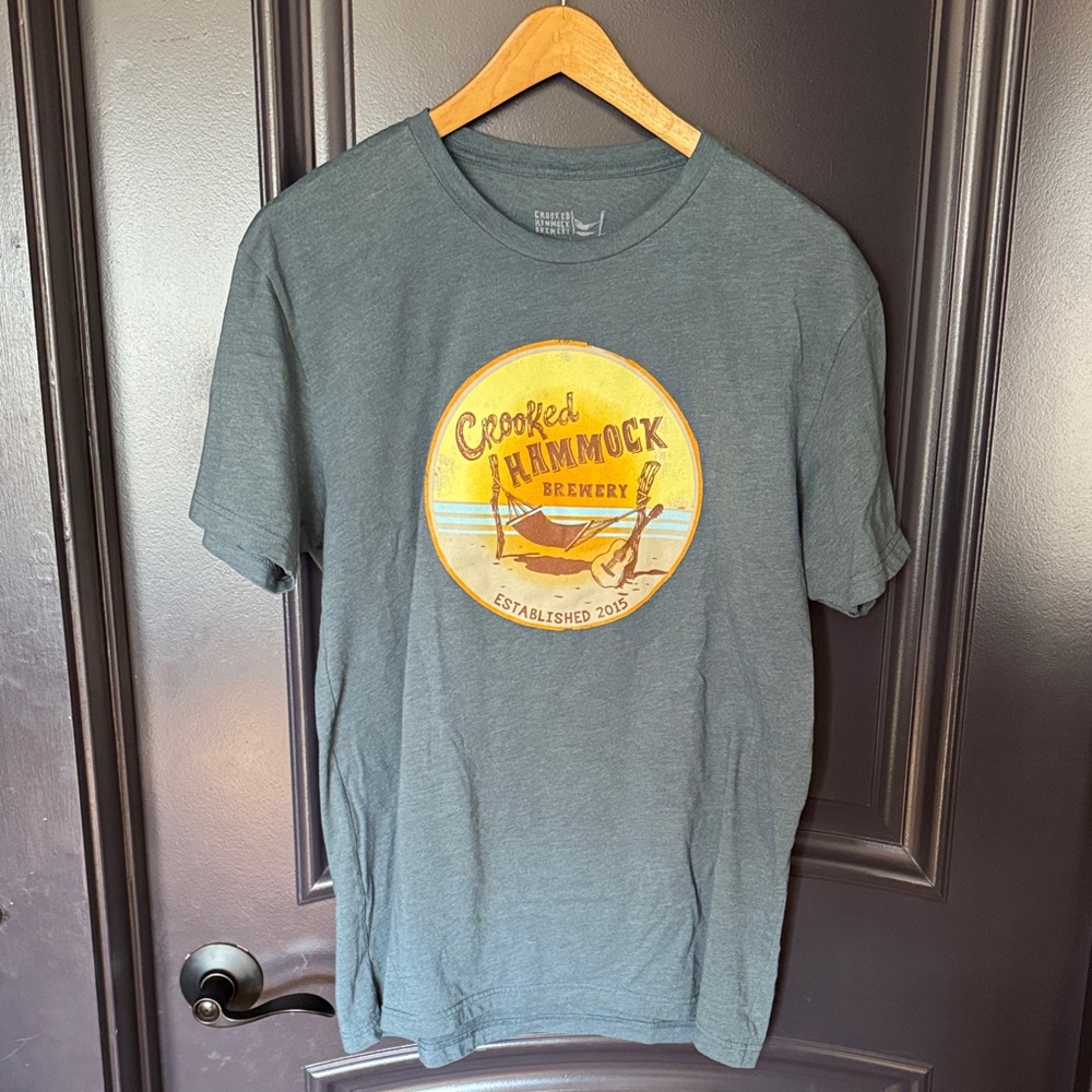 Crooked Hammock Brewery Charcoal Tee.